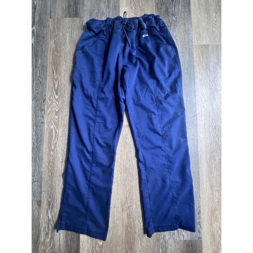 Greys Anatomy by Barco Active Scrub Pants Womens Large Navy Blue Good Drawstring